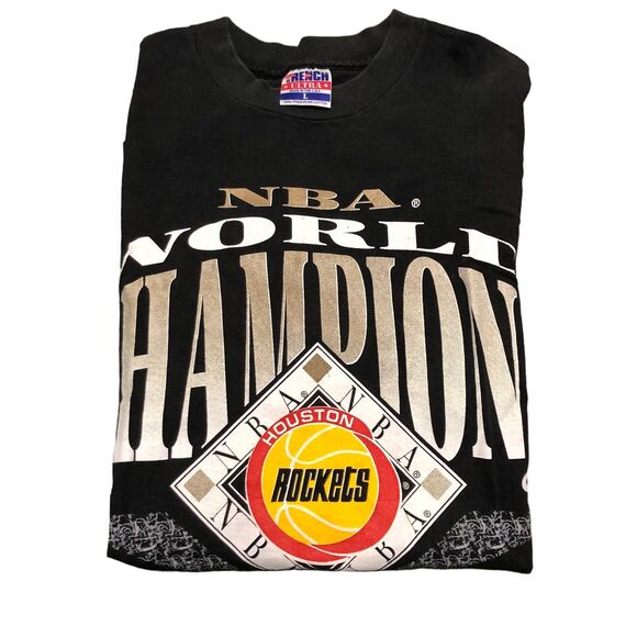 Vintage 1994 Houston Rockets NBA World Champions T-Shirt SZ L - Picture 6 of 8